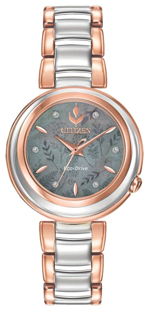 Citizen Eco-Drive Anna Disney Diamond Two-Tone Stainless Steel Watch, 31mm