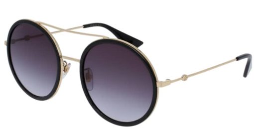 Gucci Round Gold GG0061S Gradient Sunglasses, 56mm