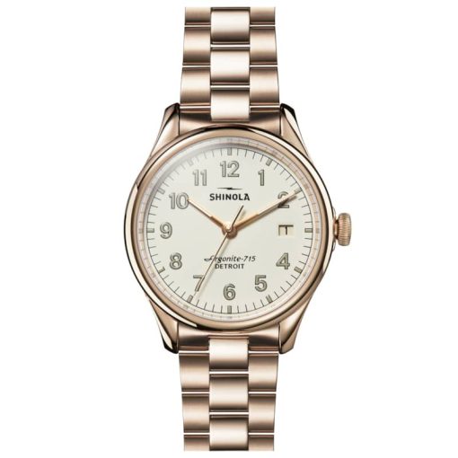 Shinola The Vinton Ivory Dial Watch, 38mm