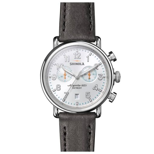 Shinola The Runwell Chrono Cloud Blue Dial Leather Watch, 41mm