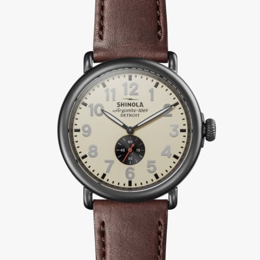 Shinola The Runwell 47mm Cream Dial Mens Watch