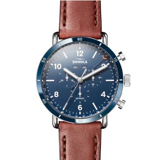 Shinola The Canfield Sport 45mm Midnight Blue Dial Mens Watch