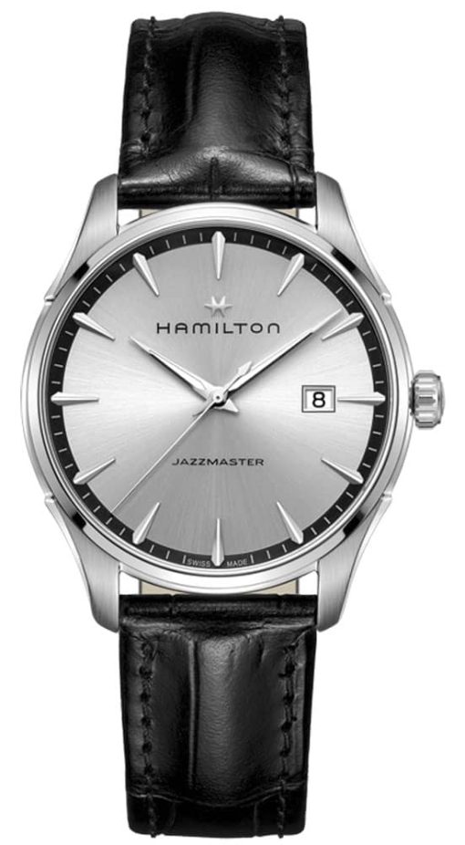 Hamilton JazzMaster Gent Silver Quartz Mens Watch