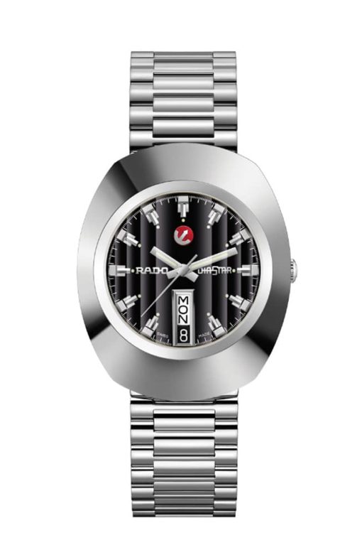 Rado The Original Automatic DiaStar Black Dial Stainless Steel Watch, 35mm