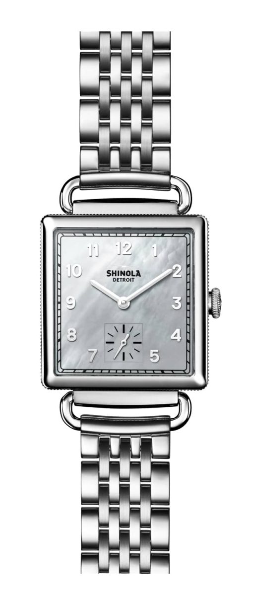 Shinola The Cass Mother-of-Pearl Dial Stainless Steel Watch, 28mm