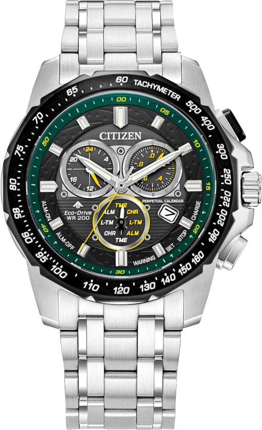 Citizen Promaster MX Black Dial Stainless Steel Watch, 43mm
