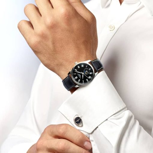 Longines Master Collection Stainless Steel Case And Black Dial Mens Watch - Image 2