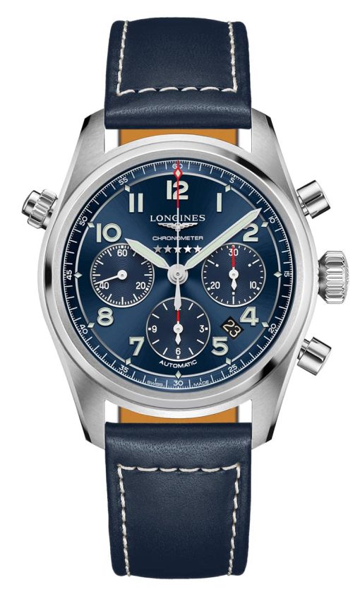 Longines Spirit Stainless Steel Case And Blue Dial Mens Watch