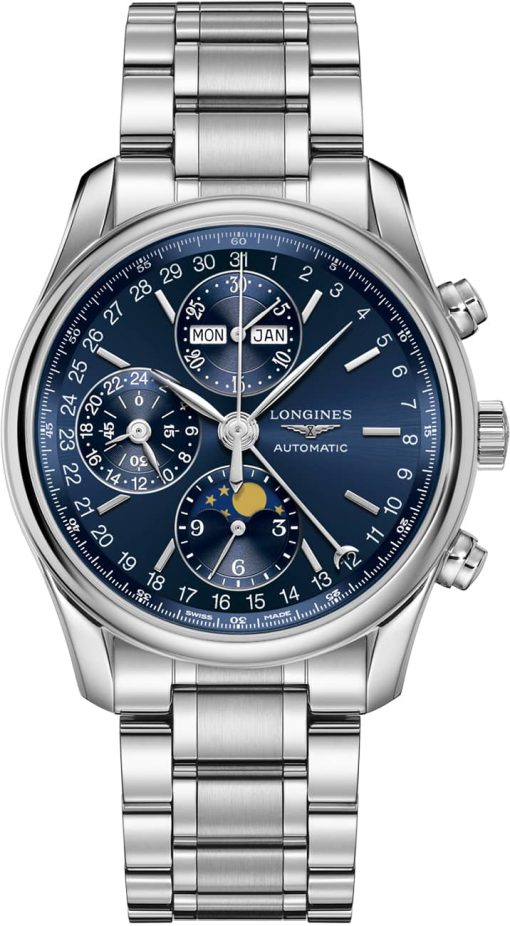 Longines Master Collection Sunray Blue Dial Stainless Steel Watch, 40mm