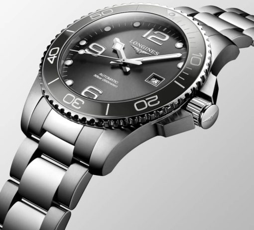 Longines HydroConquest Automatic Stainless Steel Watch, Sunray Grey Dial, 43mm - Image 2