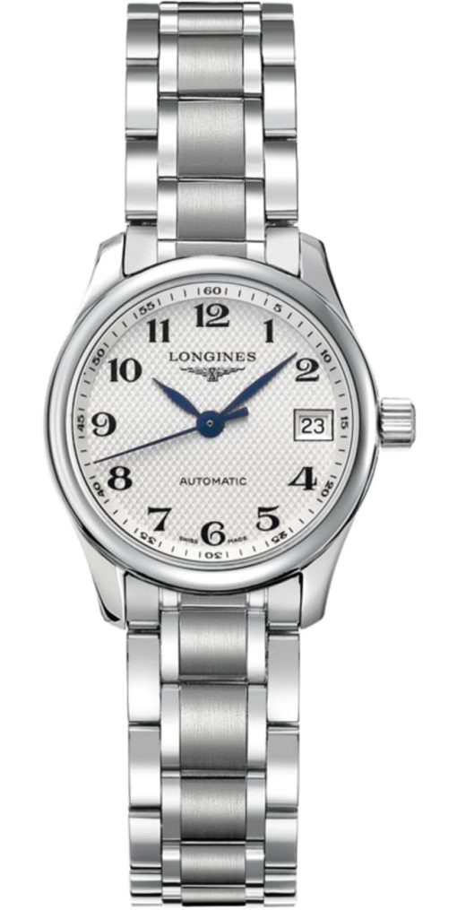 Longines Master Collection Stainless Steel Watch, Silver Dial, 25.50mm