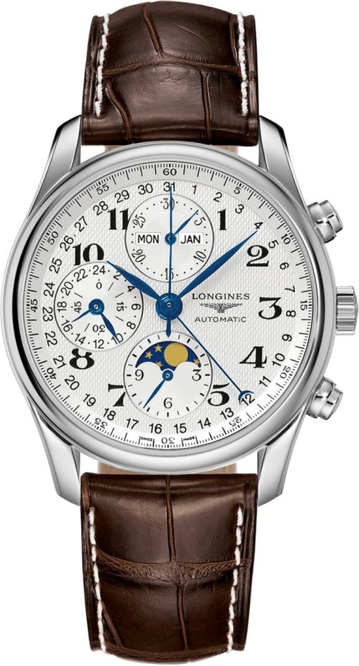 Longines Master Collection Stainless Steel Case And Barleycorn Dial Mens Watch