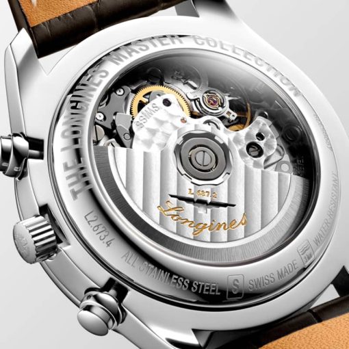 Longines Master Collection Stainless Steel Case And Barleycorn Dial Mens Watch - Image 4