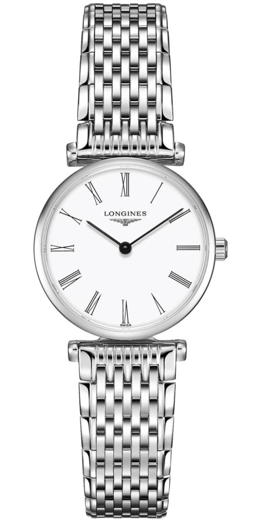 Longines La Grande Classique de Longines Stainless Steel Watch, White Matt Dial, 24mm