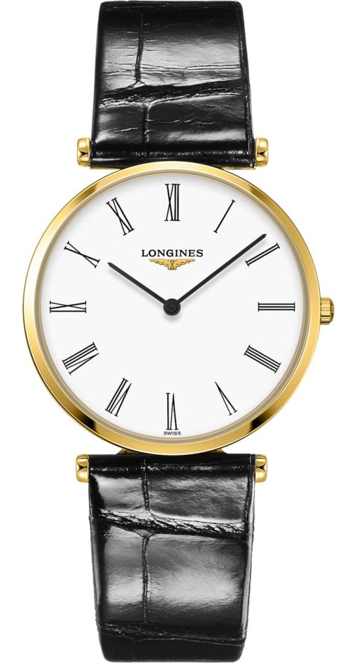 Longines La Grande Classique Gold Case And White Dial Mens Watch