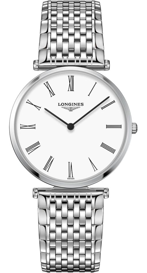 Longines La Grande Classique Stainless Steel Case And White Dial Mens Watch