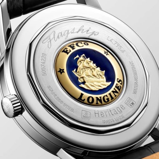 Longines Flagship Heritage Stainless Steel Case And Silver Dial Mens Watch - Image 4