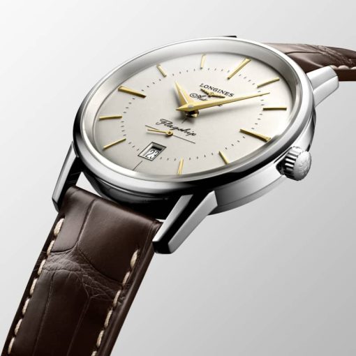 Longines Flagship Heritage Stainless Steel Case And Silver Dial Mens Watch - Image 3