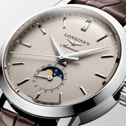 Longines The Longines 1832 Stainless Steel Case And Beige Dial Mens Watch - Image 3