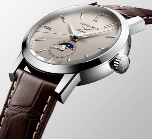 Longines The Longines 1832 Stainless Steel Case And Beige Dial Mens Watch - Image 2