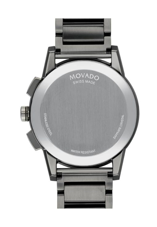 Movado Museum Sport Black Dial Gunmetal PVD SS Watch, 43mm - Image 3