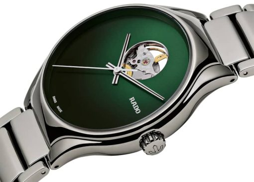 Rado True Secret Green Dial Grey Ceramic Watch, 40mm - Image 4
