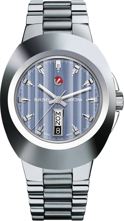 Rado New Original Automatic Blue Dial Stainless Steel Watch, 38.5mm