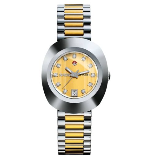 Rado The Original Automatic DiaStar Gold Dial Two-Tone Watch, 27.3mm