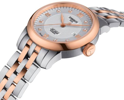 Tissot Le Locle Automatic Lady Silver Dial Two-Tone Stainless Steel Watch, 29mm - Image 4