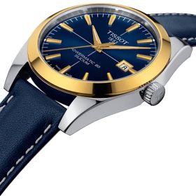 Tissot Gentleman Automatic Powermatic 80 Silicum Blue Dial & Strap Watch, 40mm - Image 4