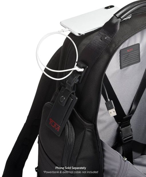 TUMI Alpha 3 Black Travel Packing Backpack - Image 4