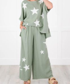 Women's Casual Star Patch Two Piece Set (Buy 2 Free Shipping)