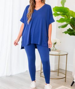 Women's Ultra Comfy Short Sleeve Tee and Legging Set (Buy 2 Free Shipping)
