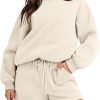 Women 2 Piece Sweatshirt & Shorts Lounge Set (Buy 2 Free Shipping)