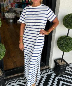 Women's Summer Striped T-Shirt Dress (Buy 2 Free Shipping)