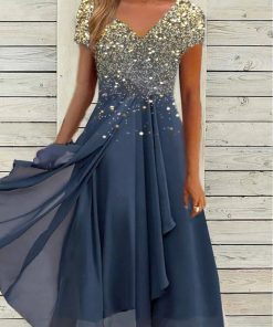 Elegant Glitter Starry Dress Party Dress