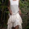 Lace Decoration Sleeveless Solid Color Dress