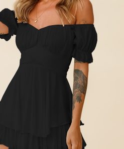 One-neck Short-sleeved Jumpsuit