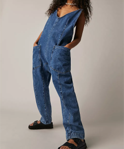 2024 New Denim Jumpsuit With Pockets (Buy 2 Free Shipping)