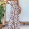 2024 New Floral Suspender Wide-leg Jumpsuit (Buy 2 Free Shipping)