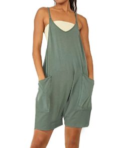 Summer Short Jumpsuit with Pockets (Buy 2 Free Shipping)