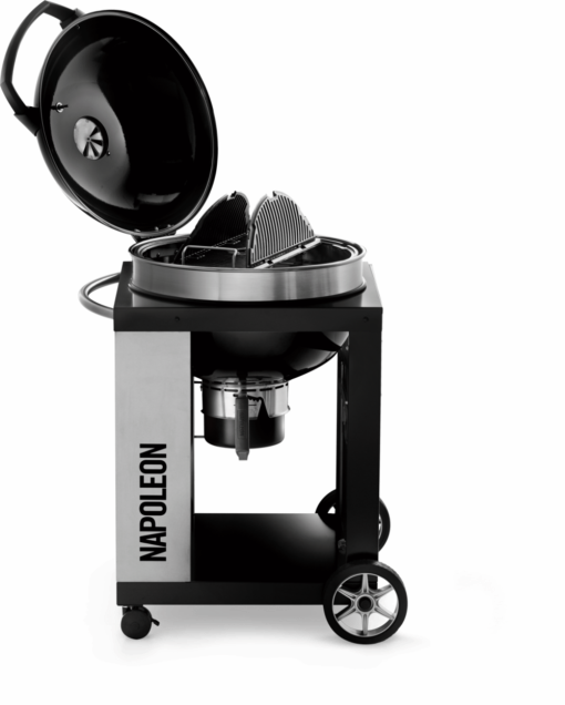 PRO CART Charcoal Kettle Grill, Black - Image 3