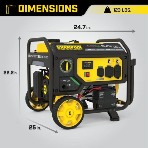 Champion Generator Dual Fuel Portable with Electric Start 3500 Watt - Image 7