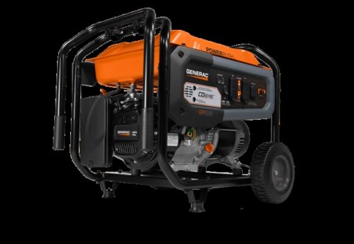 GENERAC GP 7680 Portable Generator, 54.2, 27.1 A, 120/240 V, Oil, 6.9 gal Tank, 10.5 hr Run Time, Recoil Start - Image 4