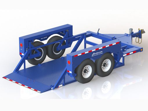 Air-tow 12' Drop Deck Flatbed Trailer 75" Deck Width - 10,000# Capacity