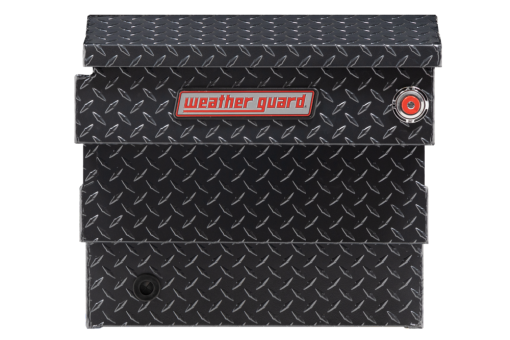 Weather Guard Saddle Truck Tool Box Aluminum Compact Deep Gunmetal Gray - Image 4