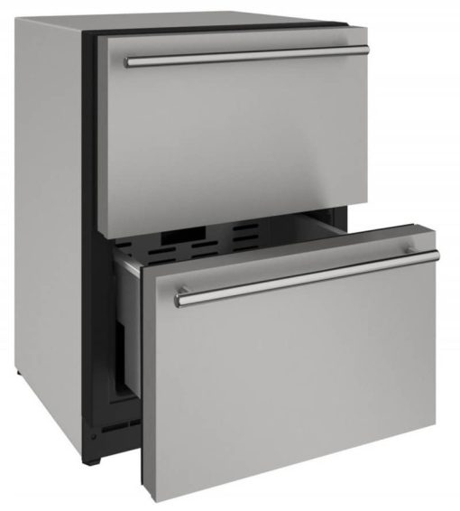 U-Line 24" Stainless Steel Refrigerator Drawers - Image 2