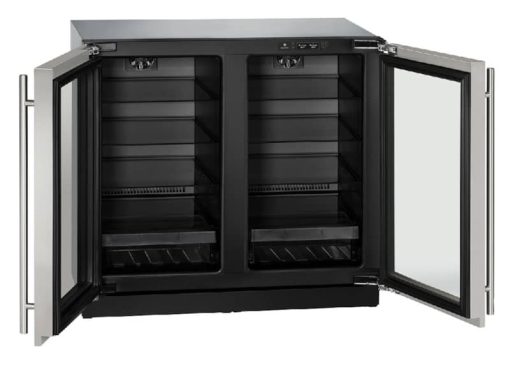 U-Line 3000 Series 36" Stainless Frame With Lock Dual-Zone Refrigerator - Image 2