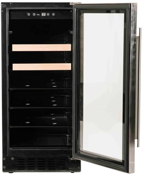 Azure 15" Stainless Steel Glass Door Beverage Center - Image 2