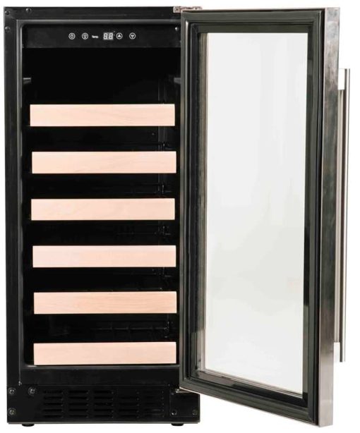 Azure ADA 15" Stainless Steel Glass Door Wine Center - Image 2